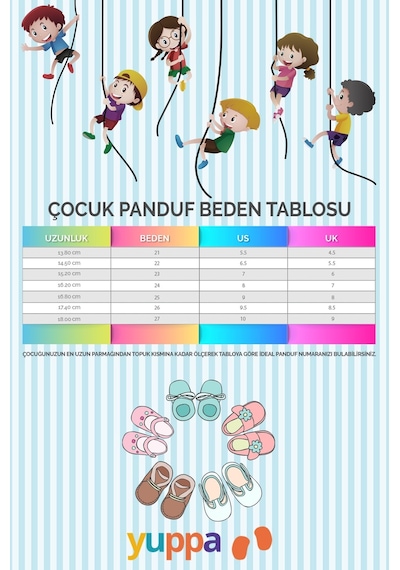 Yuppa Cool Mavi Erkek Çocuk Panduf Saks Mavi Saks Mavisi
