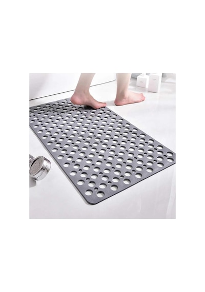 Vantuzlu Banyo Ve Duş Kaydırmazı Duşakabin Küvet Içi Vakumlu Banyo Paspası 36x66 Cm Gri 36 X 68 Genel