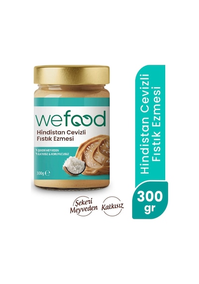 Wefood Hindistan Cevizli Fıstık Ezmesi 300 Gr 8683347036912