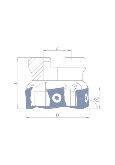 Fett Vrf90lnr/l - 15 - D063 - D22 - Z06 Vorgen Freze Takımı