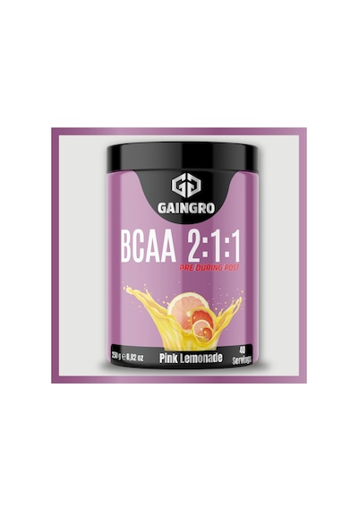 Bcaa 2:1:1 Pink Lemonade - 250g - 40 Servis Hızlı Recovery & Kas Koruyucu Amino Asit Limon