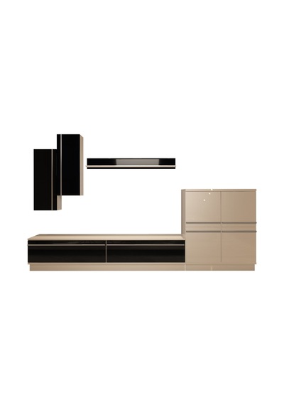 Decoraktiv Eko 6b Mdf Std Tv Ünitesi Tv Sehpası Beyaz - Siyah