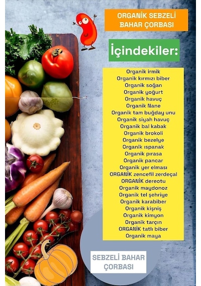 Beyorganik Organik Sebzeli Bahar Çorbası 80gr 10 Dk Hazır