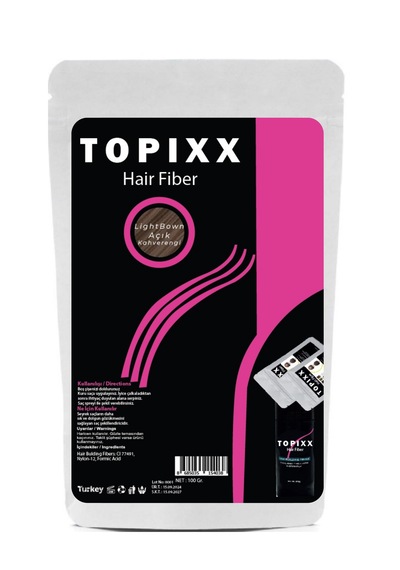 Topixx Hair Fiber 100 Gr. Saç Tozu Açık Kahve/light Brown Topik Ekonomik Boy