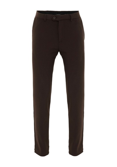 Antioch Erkek Aksesuar Detaylı Slim Fit Pantolon Kahve
