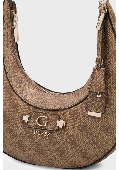 Guess Lindsey Logolu Çıkarılabilir Askılı Çanta Hwsg9749010 Bayan Çanta Hwsg97 49010 Ltl Kahve