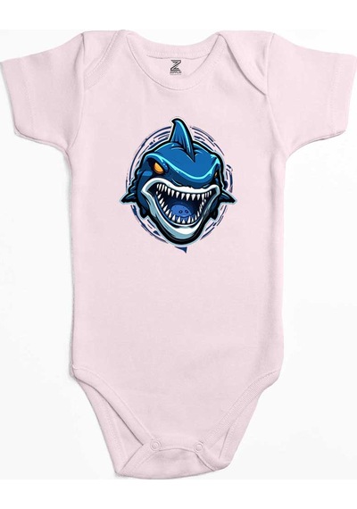 Zepplin Giyim Blue Shark Ekru Bebek Body Zıbın