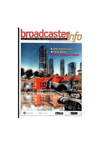 Broadcasterinfo:aylık Televizyon,radyo,sinema Teknolojileri Dergisi -perde Arkası Sayı:140-mayıs -2016 Retro Koleksiyon Eski Baskı