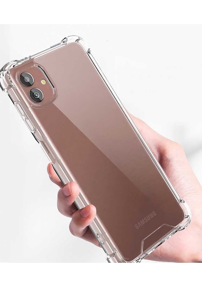 Galaxy Uyumlu A04 Kılıf Nitro Anti Shock Silikon - Renksiz Renksiz Renksiz