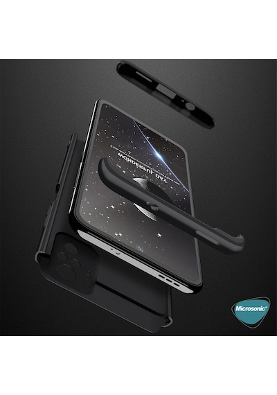 Microsonic Xiaomi Redmi Note 10S Kılıf Double Dip 360 Protective