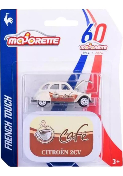 Majorette - French Touch Citroën 2cv Bej, Café