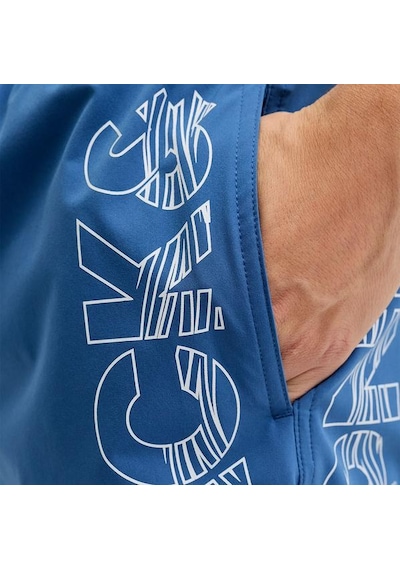 Jack&jones Jack Jones Şort Mayo Maui Wave Logo Regular Mavi