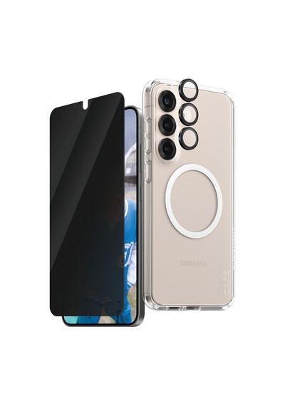 Care By Panzerglass Flagship Samsung Galaxy Uyumlu S25+ 3'lü Çerçeve Aparatlı Gizli/hayalet Ekranlı Set