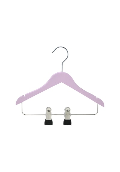 Nyn Ahşap KS/ÇM 3-7 Yaş Mandallı Çocuk Askısı Pembe Renk 4 Adet Pembe
