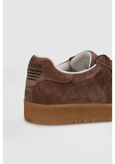 Lufian Pele Erkek Deri Sneaker Ayakkabı Açık Kahve Açık Kahve 112230232100420 Kahverengi