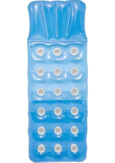Intex 59892 Düz Renkli Bardaklı Yatak 188 Cm, Su Sporları, Plaj M