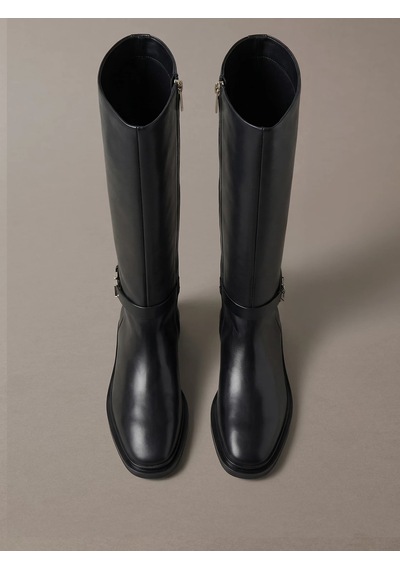 Calvin Klein Kadın Marka Logolu Günlük Kullanıma Uygun Siyah Bot & Bootie Hw0hw03187 0gj