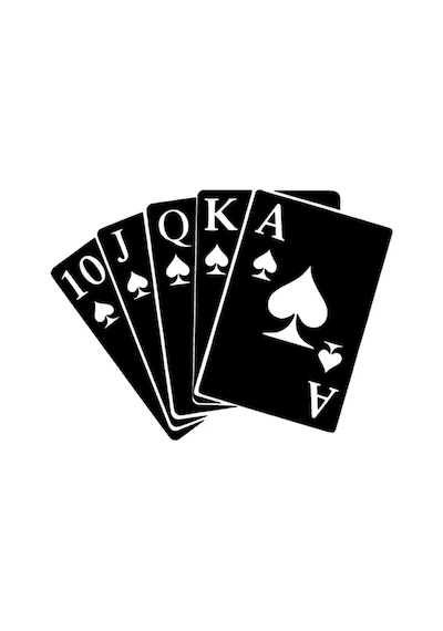 Poker Flush Sticker 20 X 14 Cm