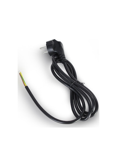 Power Kablo 3X0.75Mm 1 Metre Uzatma 3 Pin Uçu Açık