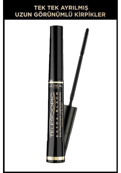 Telescopic Carbon Black Mascara With Curling & Lifting Effect - Black Demba1724