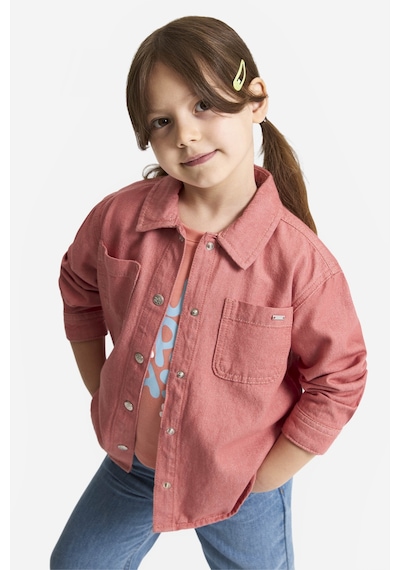 U.S. Polo Assn. Kız Çocuk Pembe Gömlek Jean 50321526-vr041