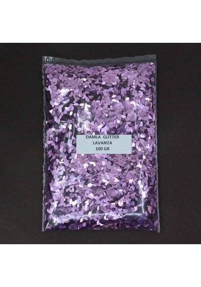 Glitter Epoksi Reçine Sanatsal Süsleme Pulu Damla Görünümlü Nail Art Makyaj Sim Lavanta 100 Gr