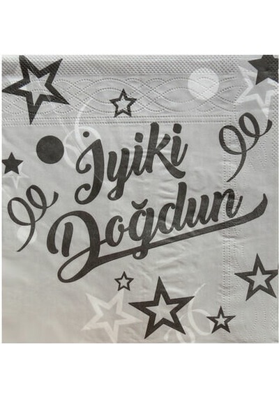 Iyi Ki Doğdun Gümüş Peçete 33x33
