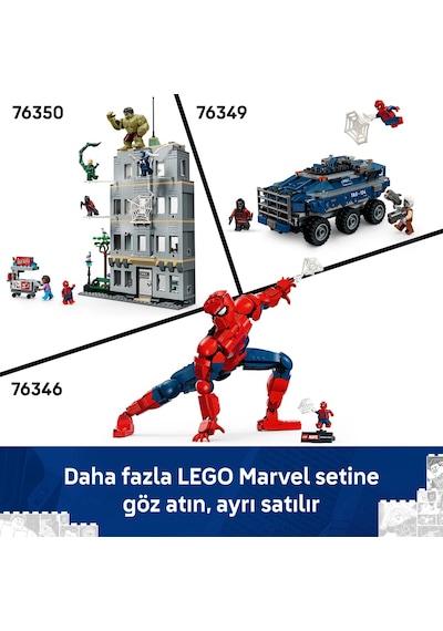 LEGO® ǀ Marvel Örümcek Adam Kahraman Figürü 76346 - 12 Yaş ve Üzeri Çocuklar için Minifigür İçeren Oyuncak Yapım Seti (813 Parça)