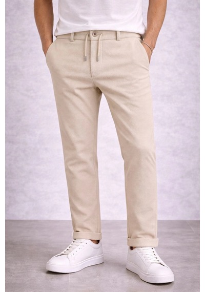Wear Vexel Erkek Diagonel Mikro Dokulu Duble Paça Cepli Pantolon ,modern Kesim - Krem Çok Renkli Wear Vexel Erkek Diagonel Mikro Dokulu Duble Paça Cepli Pantolon ,modern Kesim - Krem Çok Renkli