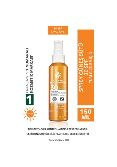 Yves Rocher Vücut Güneş Spreyi - Spf 30 / Solaire Peau Parfaite-150 Ml-32276