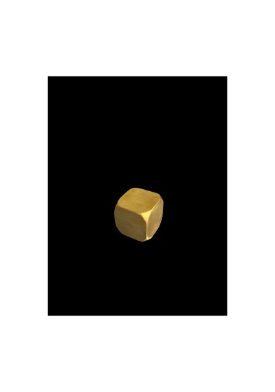 Som Pirinç Kare 24x24 Mm Kalem Tutucu Ve Kağıt Ağırlığı Şık Masaüstü Aksesuarı Gold