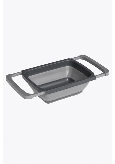 Ayarlanabilir Katlanır Süzgeç 6300 Ml Uzatılabilir Saplı Lavabo Üstü Sebze Meyve Yıkama Ve Süzme Aparatı Gri - 934811888 Diğer