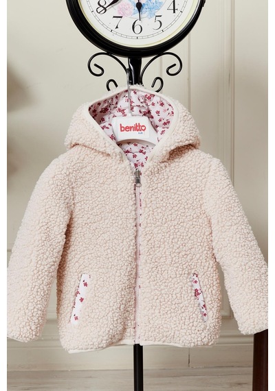 Benitto Kids Çift Taraflı Kız Bebek Çocuk Mont 51344 Kırmızı