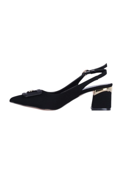 Esracan 2804 5cm Slingback Kadın Topuklu Ayakkabı siyah