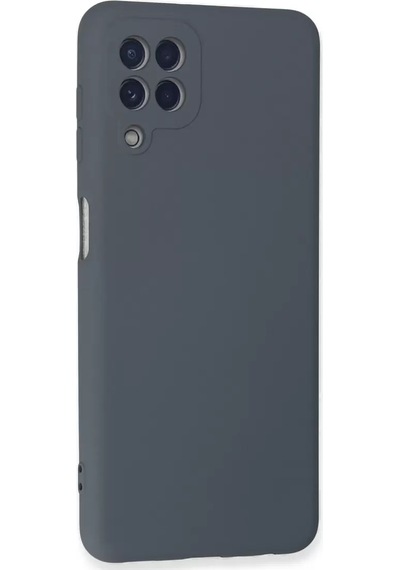 Newface Samsung Galaxy A22 Kılıf Nano İçi Kadife Silikon - Gri