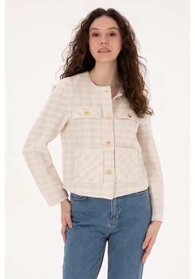 U.S. Polo Assn. Kadın Krem Ceket 50308757-VR256