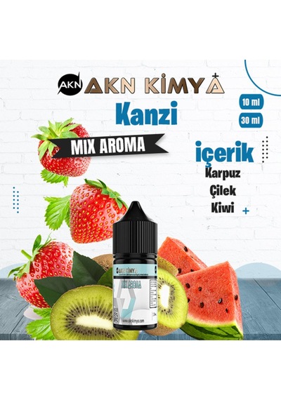 Akn Kimya Monkey Kanzi Mix Aroma Karpuz Çilek Kiwi Gıda Aroması 10 Ml