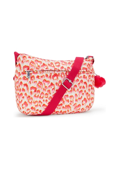 Kipling Kıplıng Izellah Orta Boy Omuz Çantası Pembe Latın Cheetah Pembe