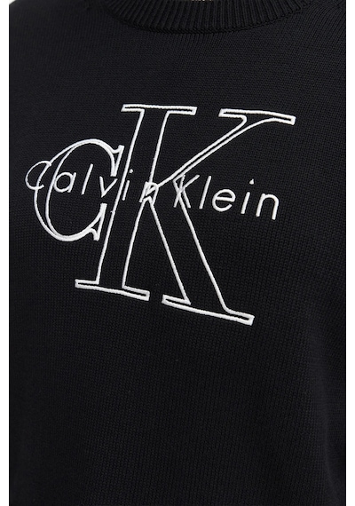 Calvin Klein % 100 Pamuk Logo Monogramlı Sweat Lv047g322gub1 Bayan Sweat Lv047g322g Ub1 Siyah