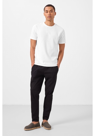 Tommylife Siyah Standart Fit Dokuma Hafif Esnek Chino Erkek Pantolon - 82179 Siyah