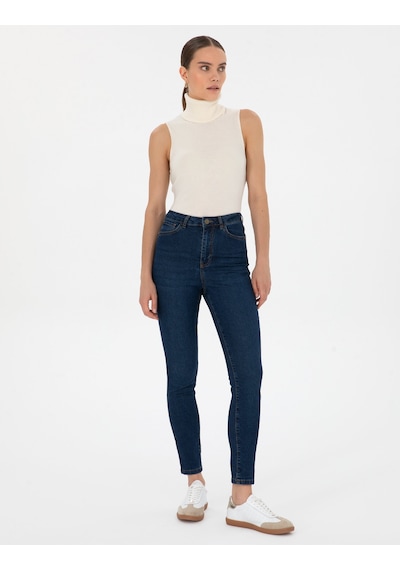 Pierre Cardin Kadın Koyu Mavi Pantolon Jean 50318253-vr032 Koyu Mavi