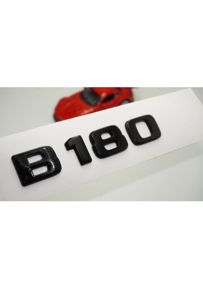 B 180 Bagaj Parlak Siyah ABS 3M 3D Yazı Logo