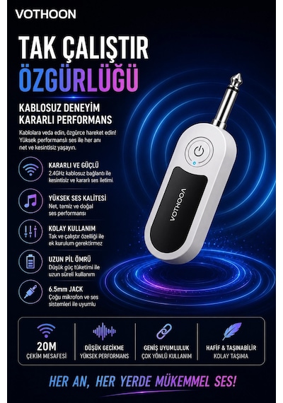Zenvia Kablosuz Karaoke Çift Mikrofon 6.5 Mm Sahne Parti Düğün Aktivite Amfi Hoparlör Znv2026