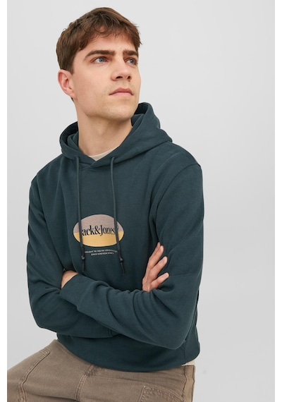 Jack & Jones Jack&jones Kapüşonlu Standart Kalıp Yeşil Erkek Sweatshirt 12242197 001