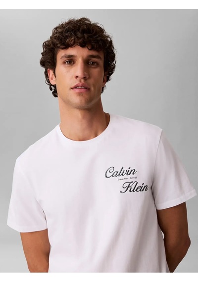 Calvin Klein Ss 30s Eu Calvın Kle, Yaf Beyaz Erkek T-shirt