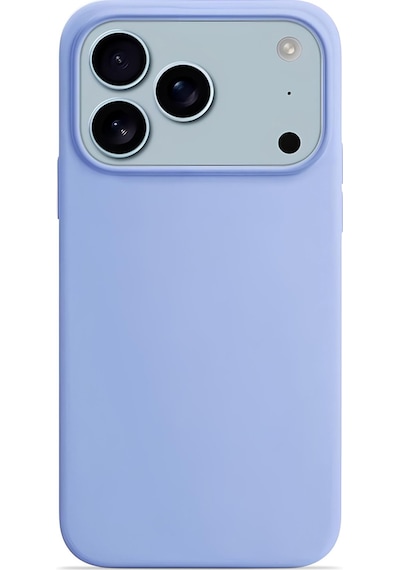Apple Uyumlu iPhone 17 Pro 6.3'' Soft Touch Lansman Silikon Kılıf Gökyüzü Mavi Gökyüzü Mavisi