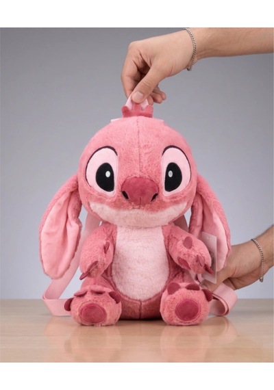 30 Cm Stitch Peluş Sırt Çantası Yumuşacık Peluş Çanta Sevimli Tasarım Günlük Ve Hediye Pembe Çok Renkli