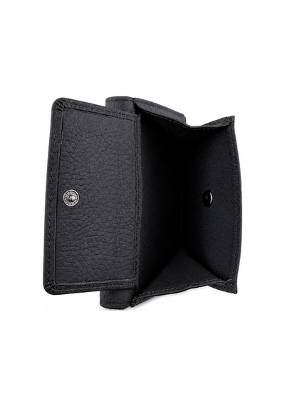 Alphaclub Bag Kadın Hakiki Deri Siyah Renk Çıtçıtlı Kartlık Ve Cüzdan