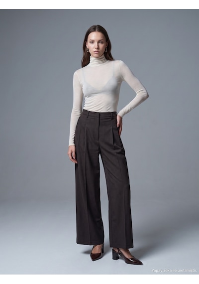 Dilvin 72784 Pensli Pantolon-kahve