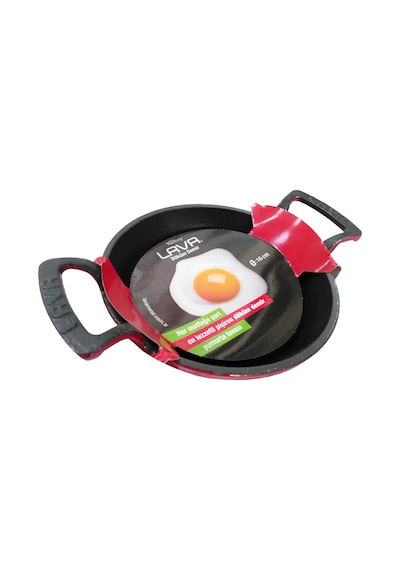 Sahan Lava Döküm 20 CM Kulplu Dışı Kırmızı